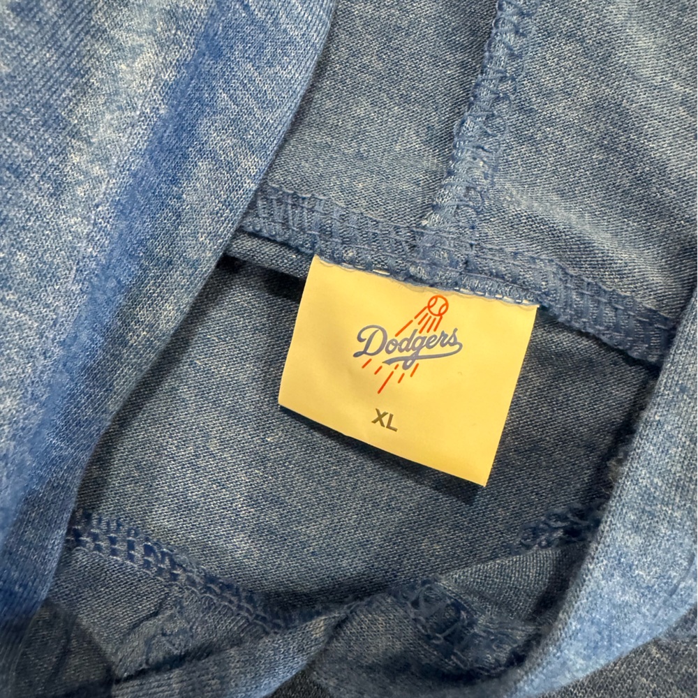 Lightweight Blue Dodgers Baseball shirt with hood💙 unisex, but listed under mens - Picture 2 of 11